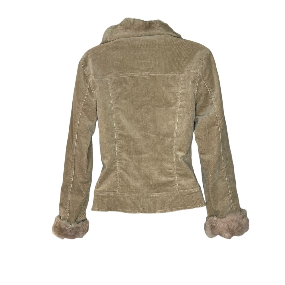 Jennifer J Corduroy W/Fur Trim Jacket Sz S - Picture 2 of 8